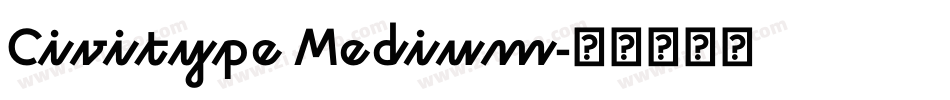 Civitype Medium字体转换